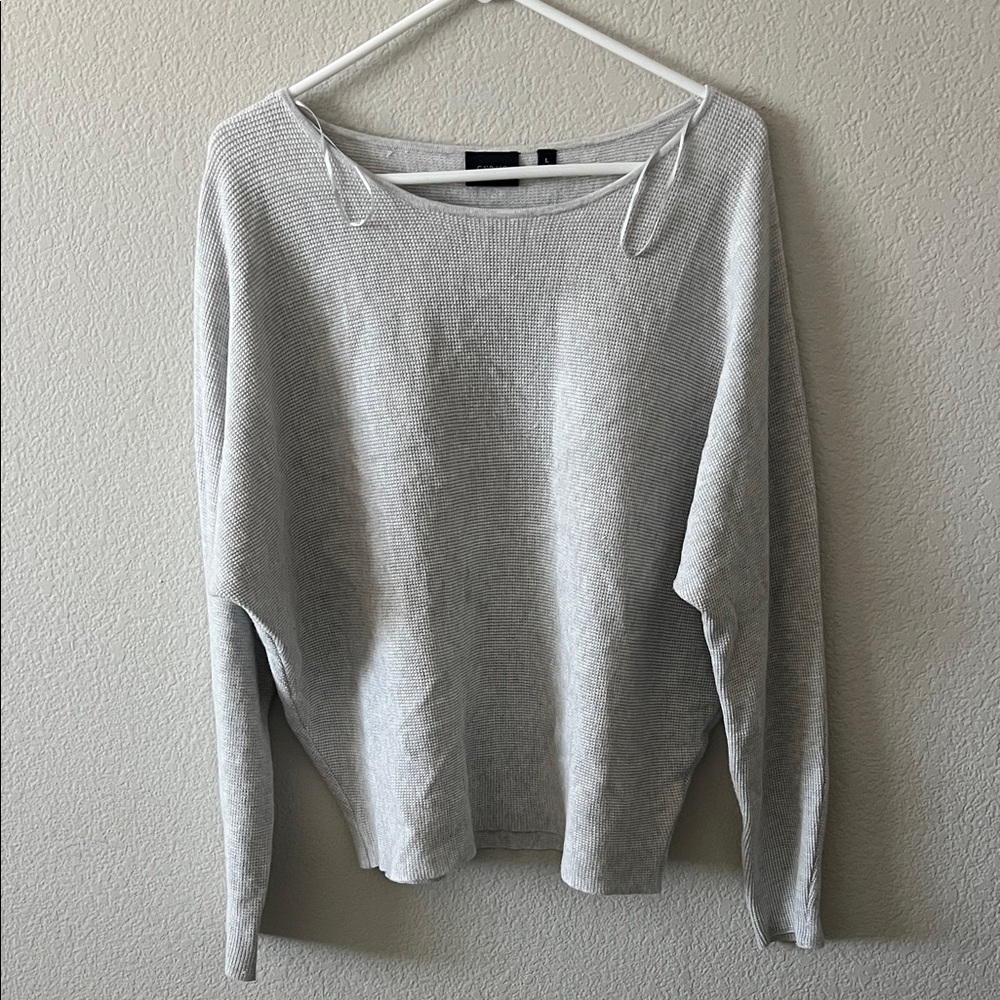 Cyrus Light Gray Crew Neck Sweater